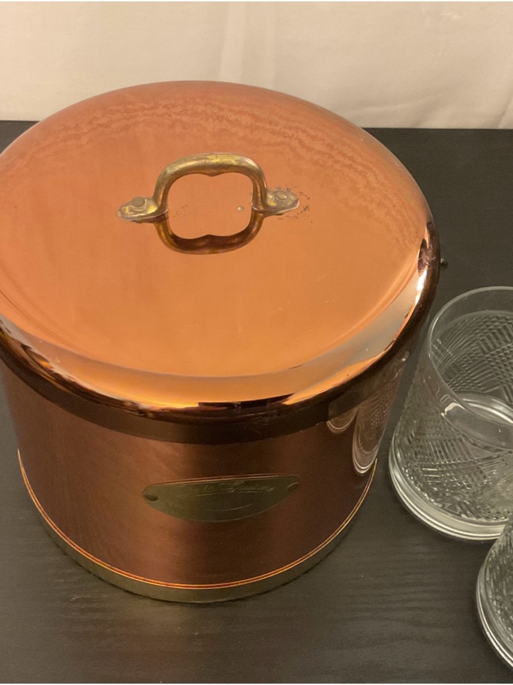 VTG 70s Copper & Brass Insulated Champagne ICE BUCKET De La Cuisine USA ATAPCO - Picture 5 of 15